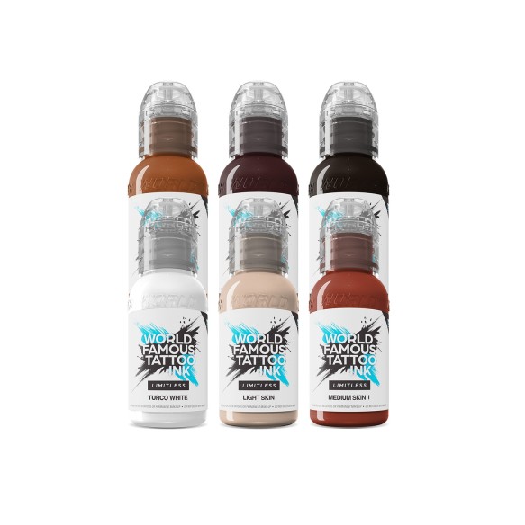 Michele Turco PORTRAIT Set - World Famous Limitless - 6 × 30 ml - Colori Tattoo REACH