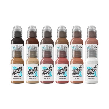 PINK RIBBON Set - World Famous Limitless - 12 × 30 ml - Colori Tattoo REACH