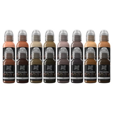 Sasha O'Kharin RGBY Set - World Famous Limitless - 16 × 30 ml - Colori Tattoo REACH