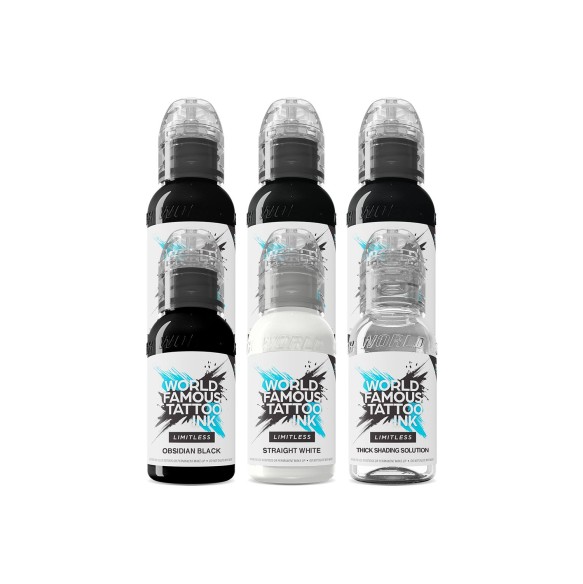 Yarson DARK Set - World Famous Limitless - 6 × 30 ml - Colori Tattoo REACH