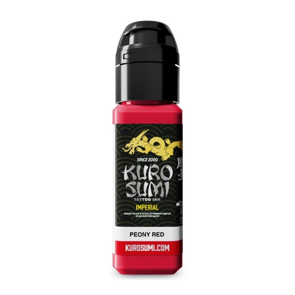 PEONY RED - Kuro Sumi Imperial - 22ml - Colore Tattoo REACH