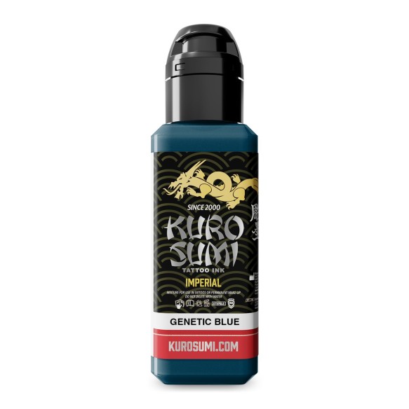 GENETIC BLUE Nicole Zulianello - Kuro Sumi Imperial - 44 ml - Colore Tattoo REACH