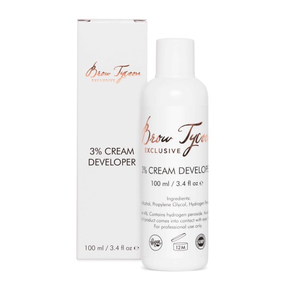 Cream Developer 3% per Tinta Sopracciglia - BrowTycoon - 100ml