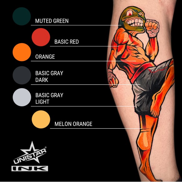 Basic Red - UNISTAR INK - 30 ml - Colore Tattoo REACH