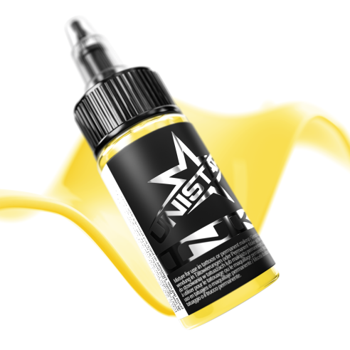 Basic Yellow - UNISTAR INK - 30 ml - Colore Tattoo REACH