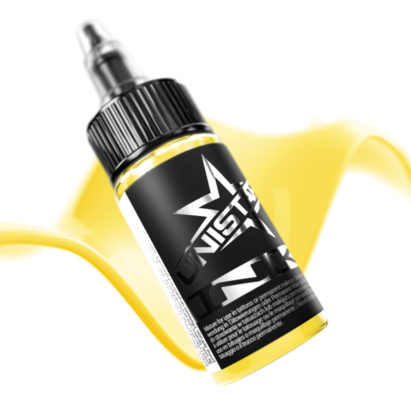 Basic Yellow - UNISTAR INK - 30 ml - Colore Tattoo REACH