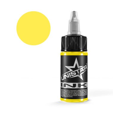 Basic Yellow - UNISTAR INK - 30 ml - Colore Tattoo REACH 2
