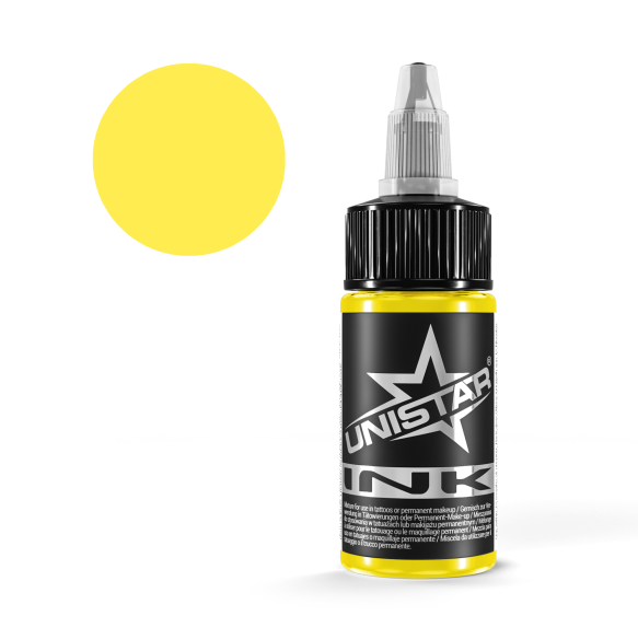Basic Yellow - UNISTAR INK - 30 ml - Colore Tattoo REACH