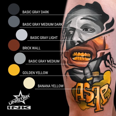 Brick Wall - UNISTAR INK - 30 ml - Colore Tattoo REACH