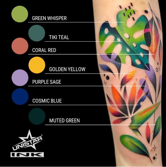 Coral Red - UNISTAR INK - 30 ml - Colore Tattoo REACH