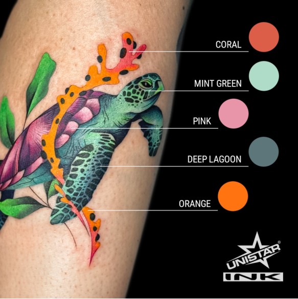 Coral Whisper - UNISTAR INK - 30 ml - Colore Tattoo REACH