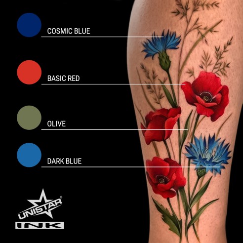 Cosmic Blue - UNISTAR INK - 30 ml - Colore Tattoo REACH