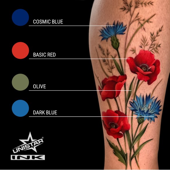 Cosmic Blue - UNISTAR INK - 30 ml - Colore Tattoo REACH
