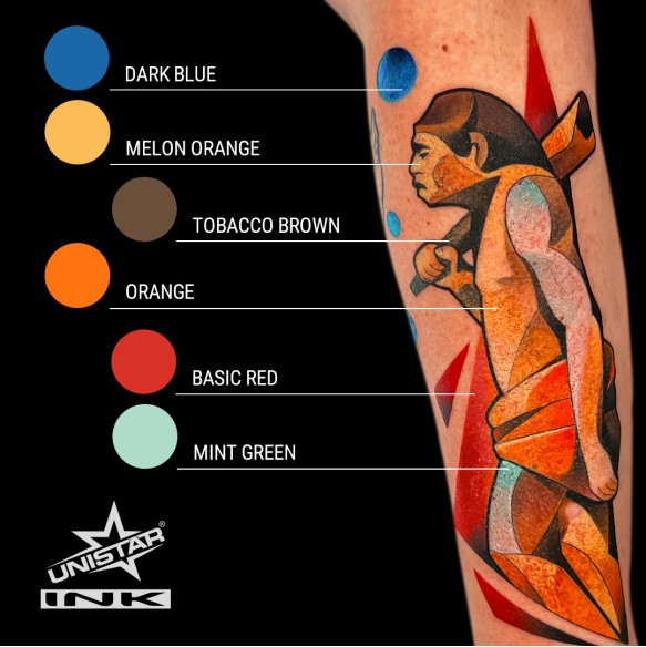 Dark Blue - UNISTAR INK - 30 ml - Colore Tattoo REACH