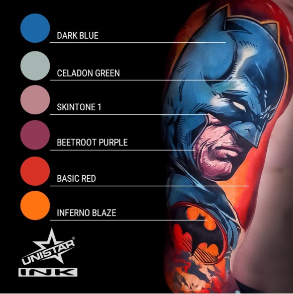 Dark Blue - UNISTAR INK - 30 ml - Colore Tattoo REACH