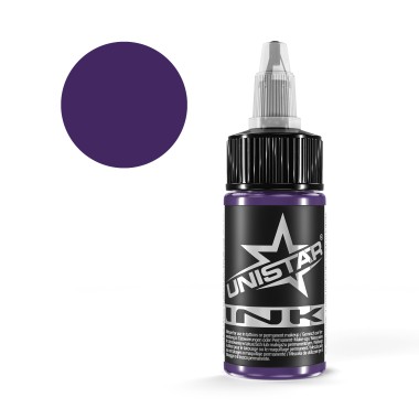 Eggplant Purple - UNISTAR INK - 30 ml - Colore Tattoo REACH 2