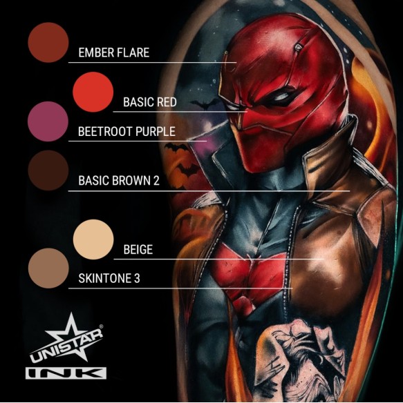 Ember Flare - UNISTAR INK - 30 ml - Colore Tattoo REACH
