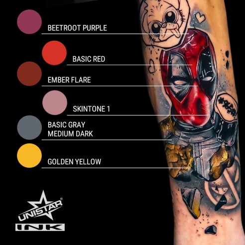 Ember Flare - UNISTAR INK - 30 ml - Colore Tattoo REACH