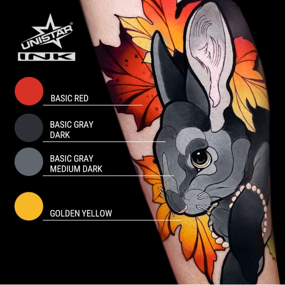 Golden Yellow - UNISTAR INK - 30 ml - Colore Tattoo REACH