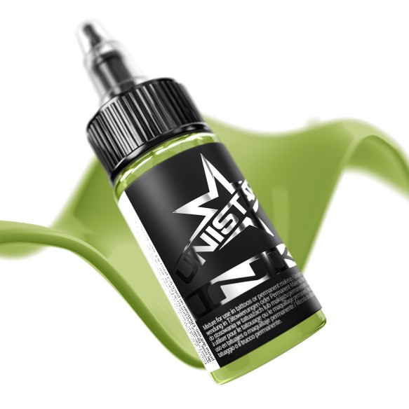 Green Whisper - UNISTAR INK - 30 ml - Colore Tattoo REACH