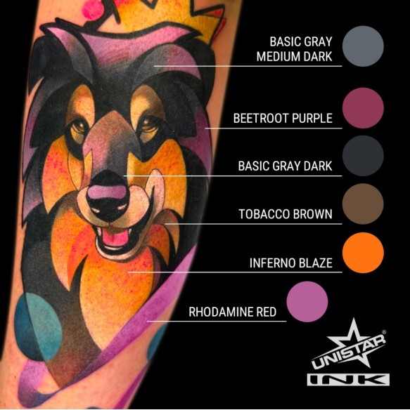 Inferno Blaze - UNISTAR INK - 30 ml - Colore Tattoo REACH