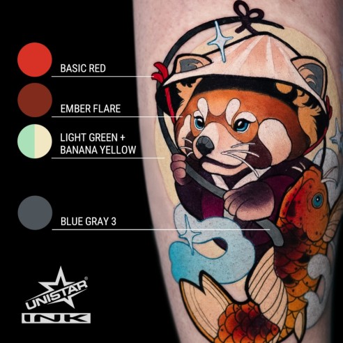 Light Green - UNISTAR INK - 30 ml - Colore Tattoo REACH
