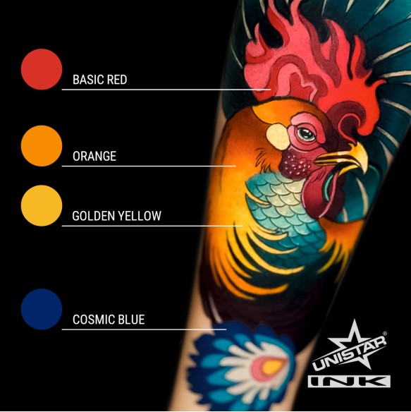 Orange - UNISTAR INK - 30 ml - Colore Tattoo REACH