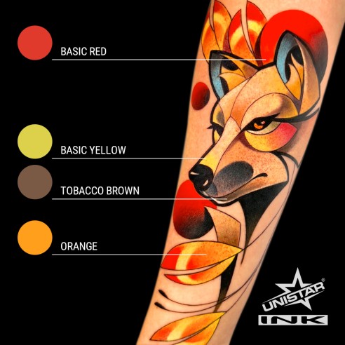 Orange - UNISTAR INK - 30 ml - Colore Tattoo REACH