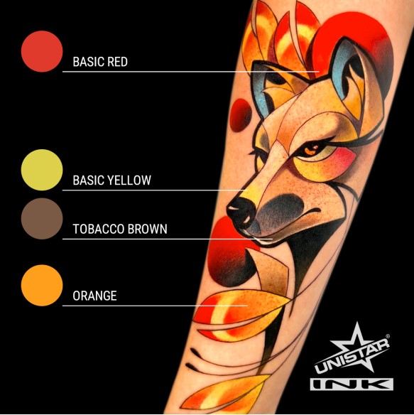 Orange - UNISTAR INK - 30 ml - Colore Tattoo REACH