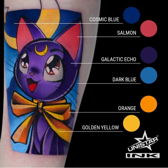 Orange - UNISTAR INK - 30 ml - Colore Tattoo REACH