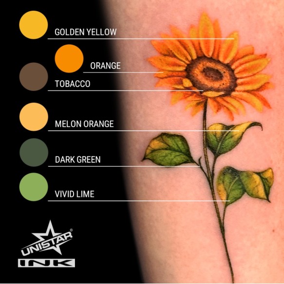 Orange - UNISTAR INK - 30 ml - Colore Tattoo REACH
