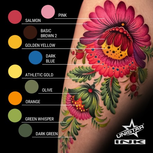 Pink - UNISTAR INK - 30 ml - Colore Tattoo REACH