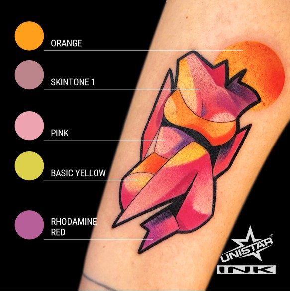 Pink - UNISTAR INK - 30 ml - Colore Tattoo REACH