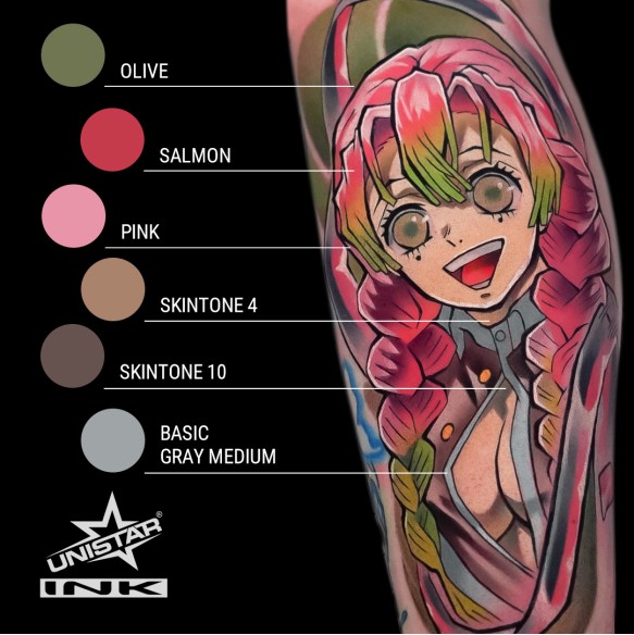 Pink - UNISTAR INK - 30 ml - Colore Tattoo REACH
