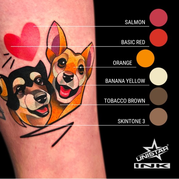 Salmon - UNISTAR INK - 30 ml - Colore Tattoo REACH