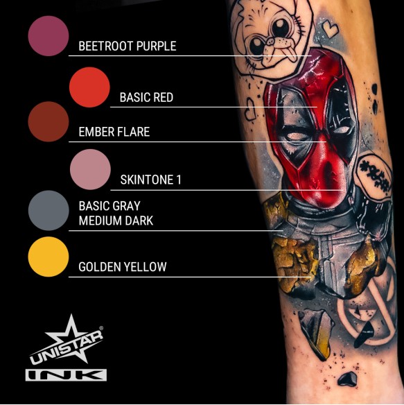 Skintone 1 - UNISTAR INK - 30 ml - Colore Tattoo REACH