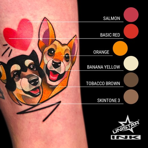 Skintone 3 - UNISTAR INK - 30 ml - Colore Tattoo REACH