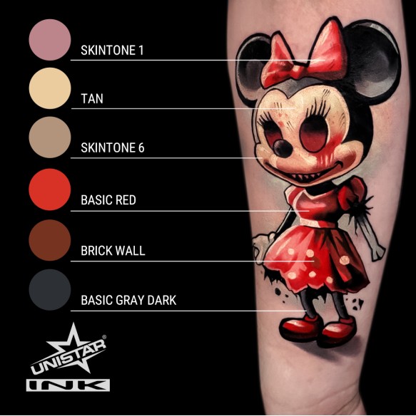 Skintone 6 - UNISTAR INK - 30 ml - Colore Tattoo REACH