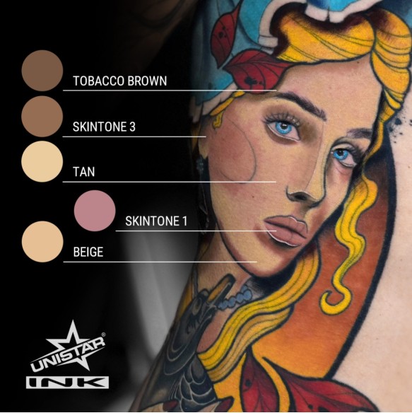Tan - UNISTAR INK - 30 ml - Colore Tattoo REACH