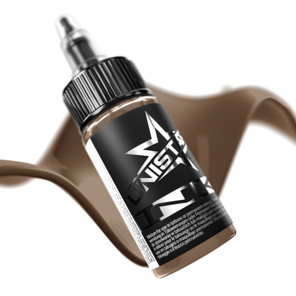 Tobacco Brown - UNISTAR INK - 30 ml - Colore Tattoo REACH
