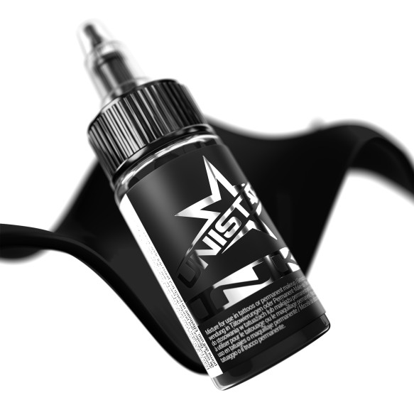 Top Basic Black - UNISTAR INK - 30 ml - Colore Tattoo REACH