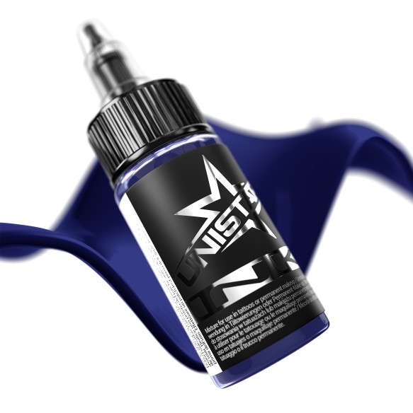 Top Basic Dark Blue - UNISTAR INK - 30 ml - Colore Tattoo REACH