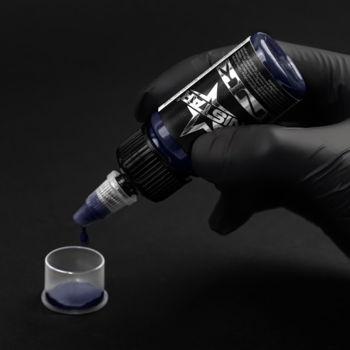 Top Basic Dark Blue - UNISTAR INK - 30 ml - Colore Tattoo REACH