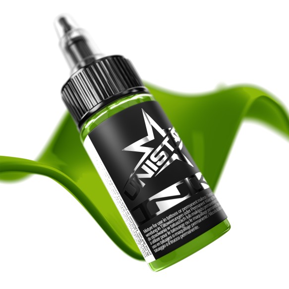 Top Basic Green Light - UNISTAR INK - 30 ml - Colore Tattoo REACH