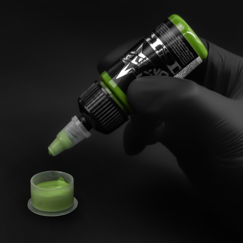 Top Basic Green Light - UNISTAR INK - 30 ml - Colore Tattoo REACH