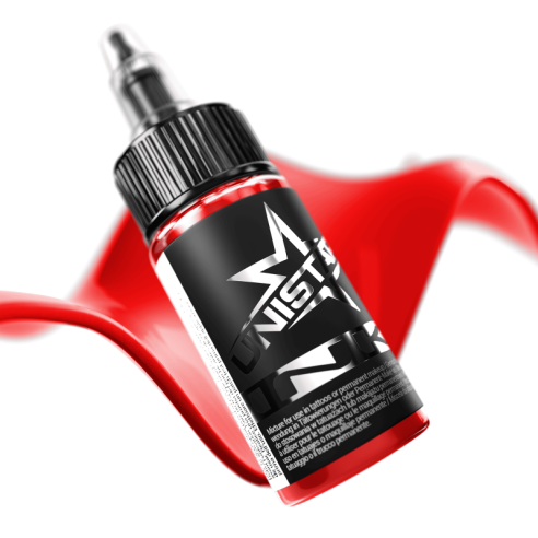 Top Basic Red - UNISTAR INK - 30 ml - Colore Tattoo REACH