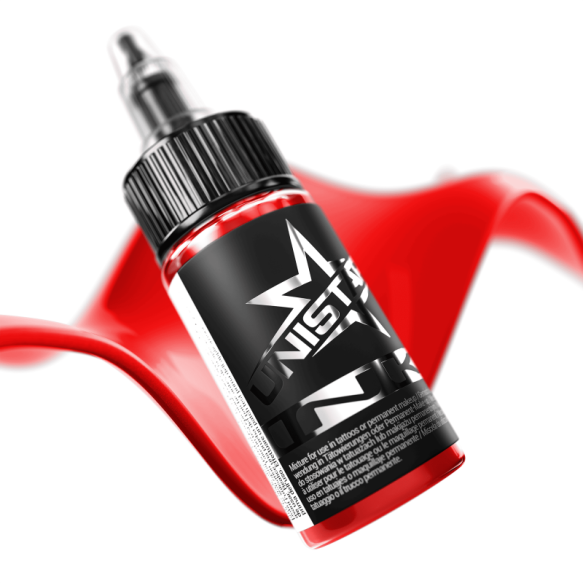 Top Basic Red - UNISTAR INK - 30 ml - Colore Tattoo REACH