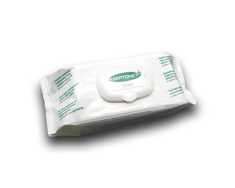 Aseptonet: pacchetto di salviettine disinfettanti 18 x 20 cm - ASEPTONET